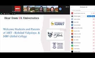 Virtual meet with Universities in the UK