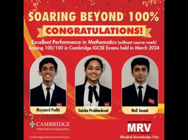 MRV Celebrates Perfect Math Scores