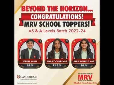 MRV Honors AS & A Levels Toppers for Outstanding Achievements