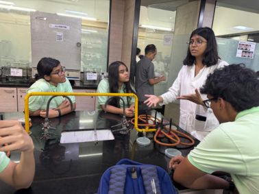 Visit to Microbiology and Biotechnology Department at Mithibai