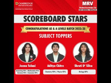 AS & A Levels Subject Toppers of Batch 2023–25