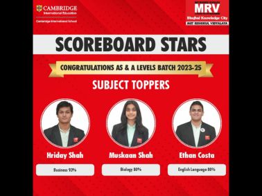 AS & A Levels Subject Toppers of Batch 2023–25