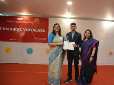 MRV Felicitates Cambridge March 2025 Series Toppers