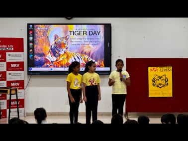 MRVians Raise Awareness on International Tiger Day