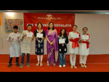 Hindi Diwas 2025 Celebrated with Creativity at MET Rishikul Vidyalaya