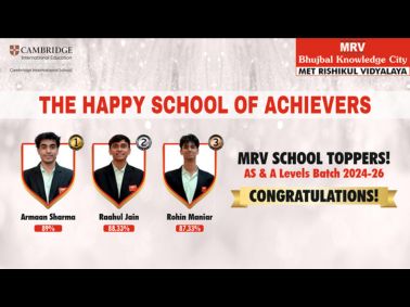 AS & A Levels School Toppers 2026